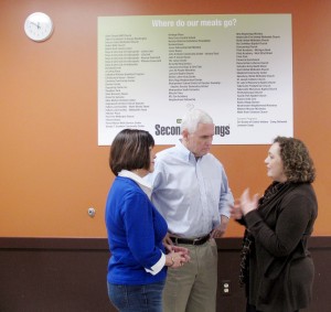 Mike Pence visits Second Helpings hunger relief kitchen