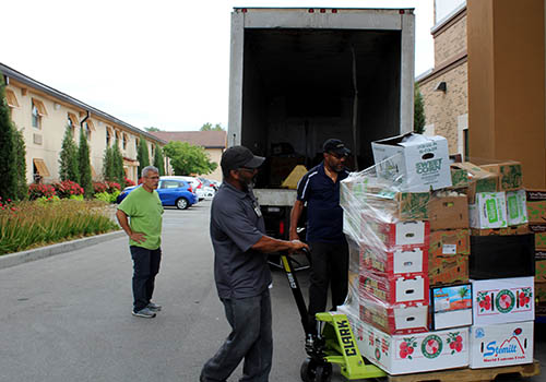 Loading the truck